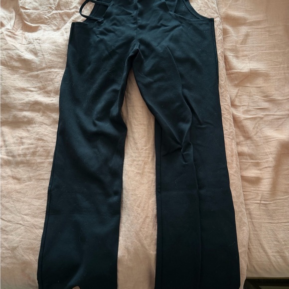 I.AM.GIA Black Strappy Flare Pants - Picture 3 of 4